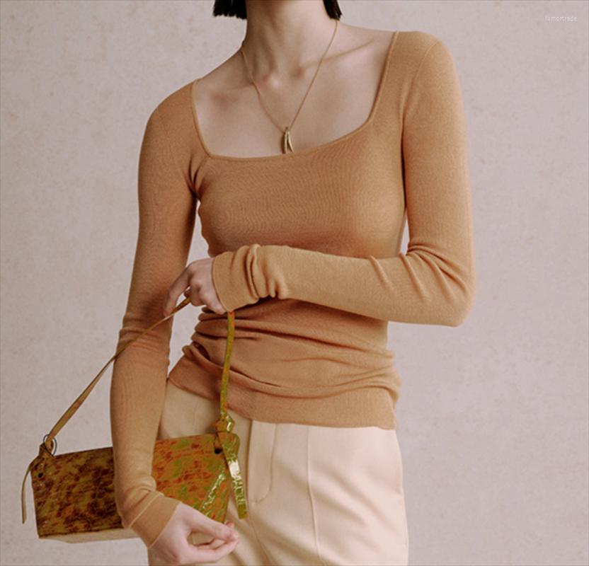Women' T Shirts Ensoldyna 2022 Autumn And Winter Luxury Women Designers Superfine Wool Comfortable Warm Square Neck Solid Color Knit Top, Black
Women' T Shirts Ensoldyna 2022 Autumn And Winter Luxury Women Designers Superfine Wool Comfortable Warm Square Neck Solid Color Knit Top, Black