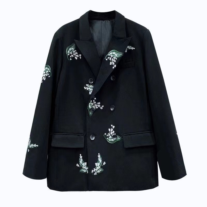 fashion women suit designer clothes blazer embroidery spring new released tops E140, Black
fashion women suit designer clothes blazer embroidery spring new released tops E140, Black