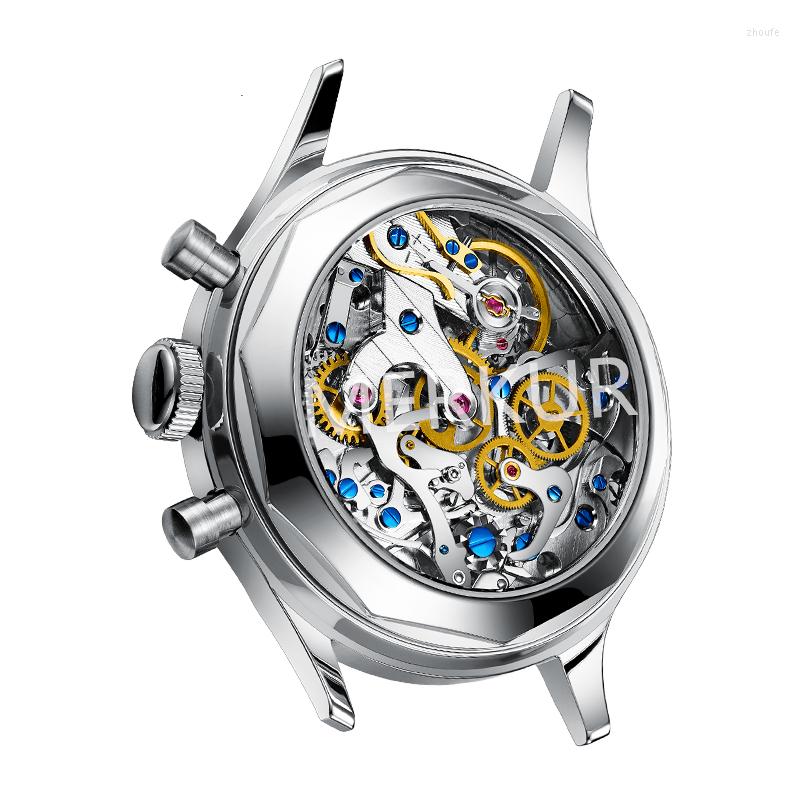 Wristwatches MERKUR Mens Chronograph Watches Top Male Watch Hand Wind Mechanical Wristwatch Luminous 30M Waterproof ST19, White leather
Wristwatches MERKUR Mens Chronograph Watches Top Male Watch Hand Wind Mechanical Wristwatch Luminous 30M Waterproof ST19, White leather
