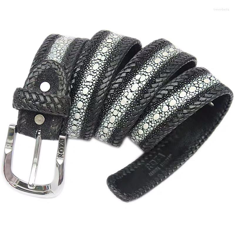 Belts Authentic Real Stingray Leather Braided Border Pin Buckle Men's Casual Waist Strap Thailand Genuine Skate Skin Male, Black
Belts Authentic Real Stingray Leather Braided Border Pin Buckle Men's Casual Waist Strap Thailand Genuine Skate Skin Male, Black