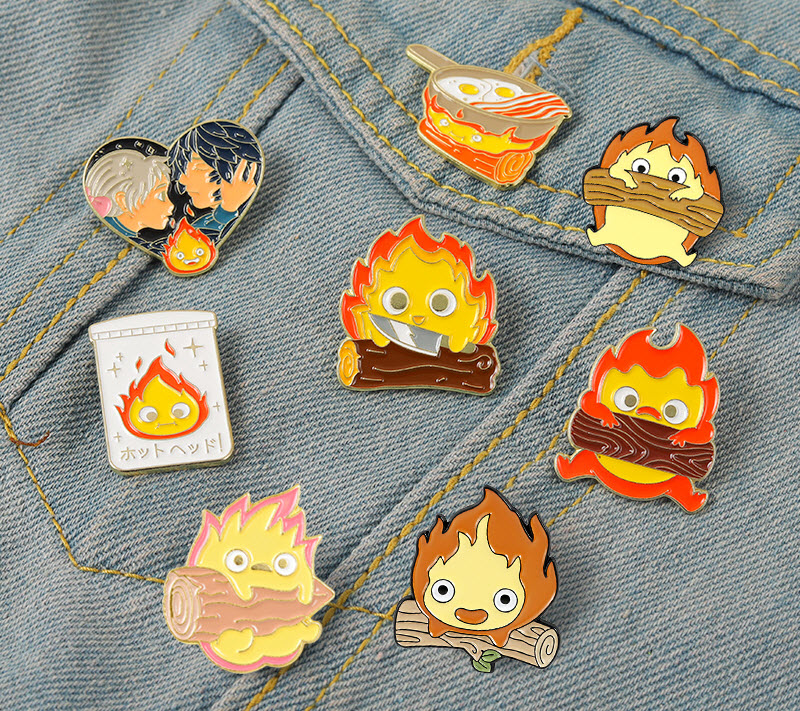 Calcifer Enamel Pin Custom Fire Elf Japanese Anime Brooches Anime Brooch Lapel Badge Cartoon Jewelry Gift for Kids Friends 9 COLORS cute funny, Color #1
Calcifer Enamel Pin Custom Fire Elf Japanese Anime Brooches Anime Brooch Lapel Badge Cartoon Jewelry Gift for Kids Friends 9 COLORS cute funny, Color #1