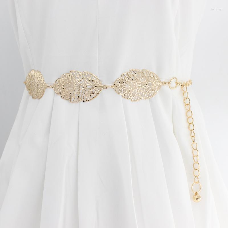 Belts Hollow Out Gold Silver Metal Leaf Waist Belt For Women Dress Coat Lady Adjustable Chic Hook Chain Buckle Waistbands Accessories, Black 
Belts Hollow Out Gold Silver Metal Leaf Waist Belt For Women Dress Coat Lady Adjustable Chic Hook Chain Buckle Waistbands Accessories, Black