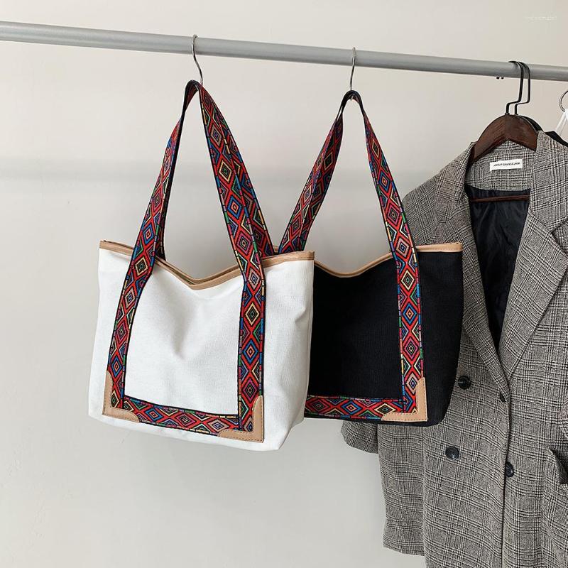 Evening Bags Elegant Women Shoulder Bag Canvas Ethnic Style Underarm Ladies Daily Travel Durable Beach Fashion Handbags, White
Evening Bags Elegant Women Shoulder Bag Canvas Ethnic Style Underarm Ladies Daily Travel Durable Beach Fashion Handbags, White