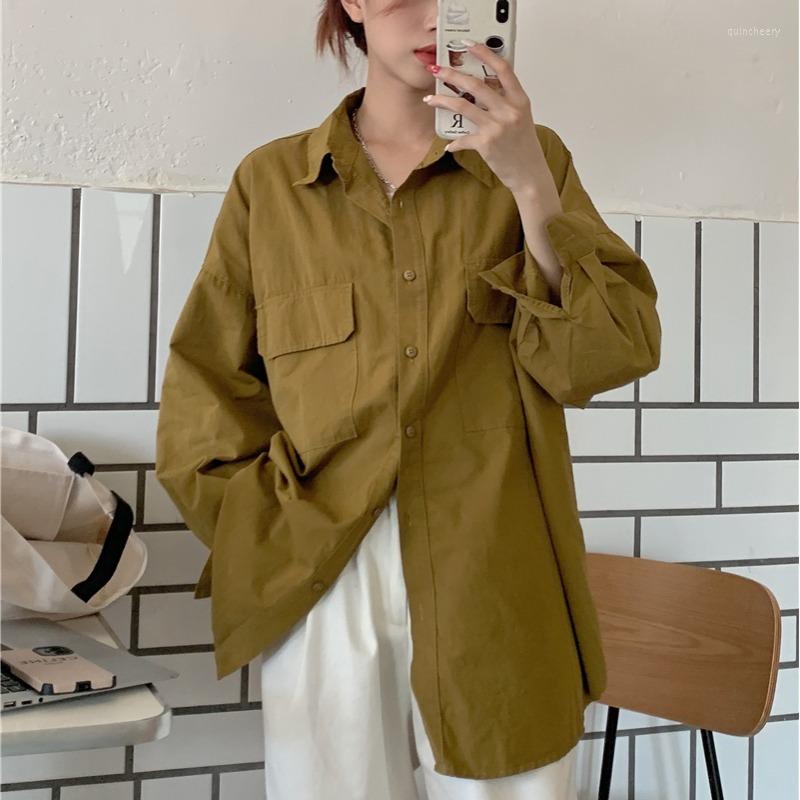 Women's Blouses White Shirt Women Solid Loose Button Blouse 2022 Autumn High-grade Shirts Long Sleeve Preppy Style Womens Tops
Women's Blouses White Shirt Women Solid Loose Button Blouse 2022 Autumn High-grade Shirts Long Sleeve Preppy Style Womens Tops