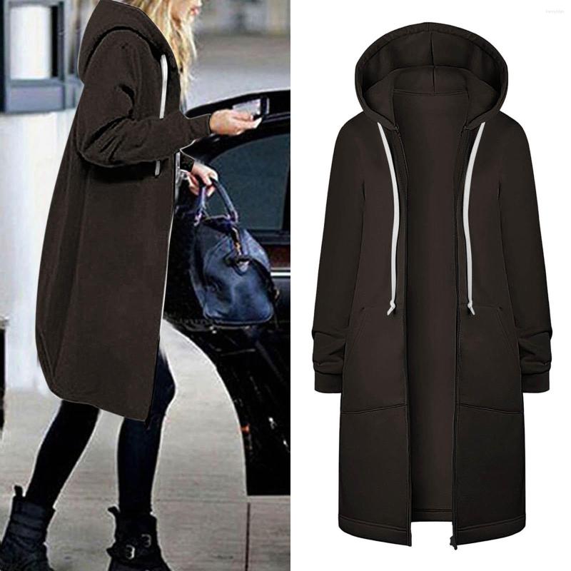 Women' Jackets Autumn Winter Coat Womens Casual Hoodies Pockets Drawstring Zipper Hooded Tops Outwear Chaqueta Mujer, Brown
Women' Jackets Autumn Winter Coat Womens Casual Hoodies Pockets Drawstring Zipper Hooded Tops Outwear Chaqueta Mujer, Brown