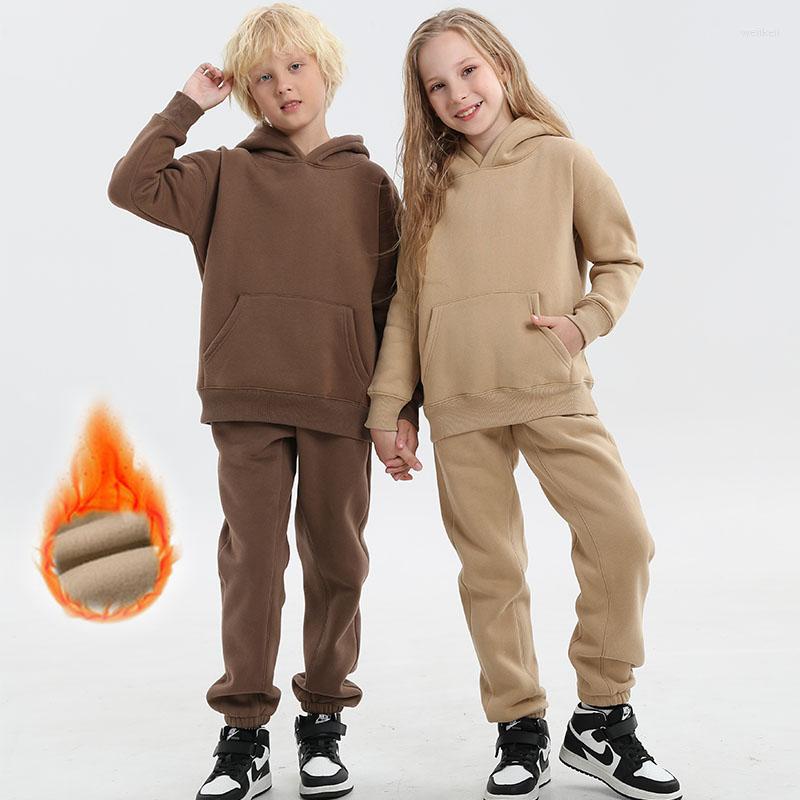 Clothing Sets Teen Autumn Boys 2022 Winter Girls Hoodie Sweatpant 2Pcs Tracksuit For Children Clothes Thick Fleece Kids Outfits, Spring brown
Clothing Sets Teen Autumn Boys 2022 Winter Girls Hoodie Sweatpant 2Pcs Tracksuit For Children Clothes Thick Fleece Kids Outfits, Spring brown