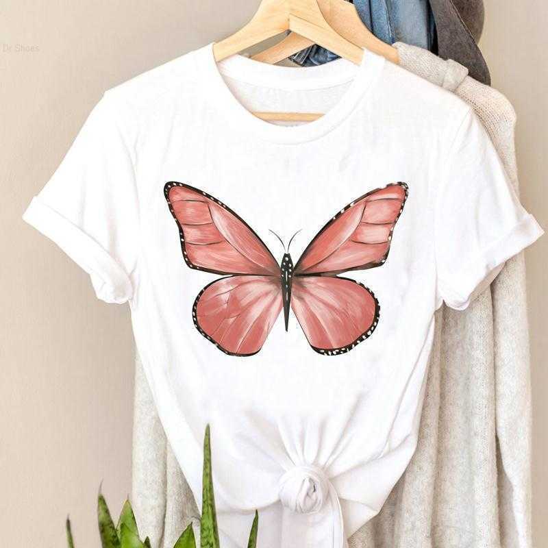 Women's T-Shirt T-shirts Ladies Butterfly Lovely Elegant 90s Tee Short Sleeve Fashion Women Clothes Tshirt Top Lady Print Female Graphic, Coz27603
Women's T-Shirt T-shirts Ladies Butterfly Lovely Elegant 90s Tee Short Sleeve Fashion Women Clothes Tshirt Top Lady Print Female Graphic, Coz27603