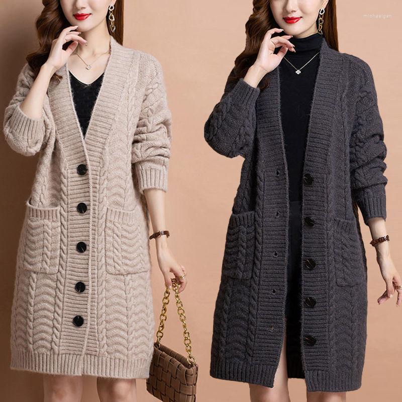Women' Knits Women Autumn Long Sleeve Loose Fashionable V Neck Temperament Knitted Sweater Cardigans Basic Causal Coat Tops 2022, Gray
Women' Knits Women Autumn Long Sleeve Loose Fashionable V Neck Temperament Knitted Sweater Cardigans Basic Causal Coat Tops 2022, Gray