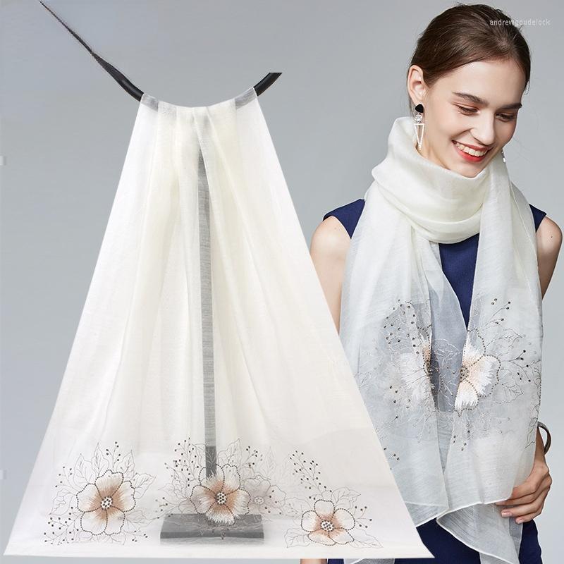 Scarves 2022 Silk And Wool Scarf Hand-embroidered Flower Blended Lady's Shawl
Scarves 2022 Silk And Wool Scarf Hand-embroidered Flower Blended Lady's Shawl