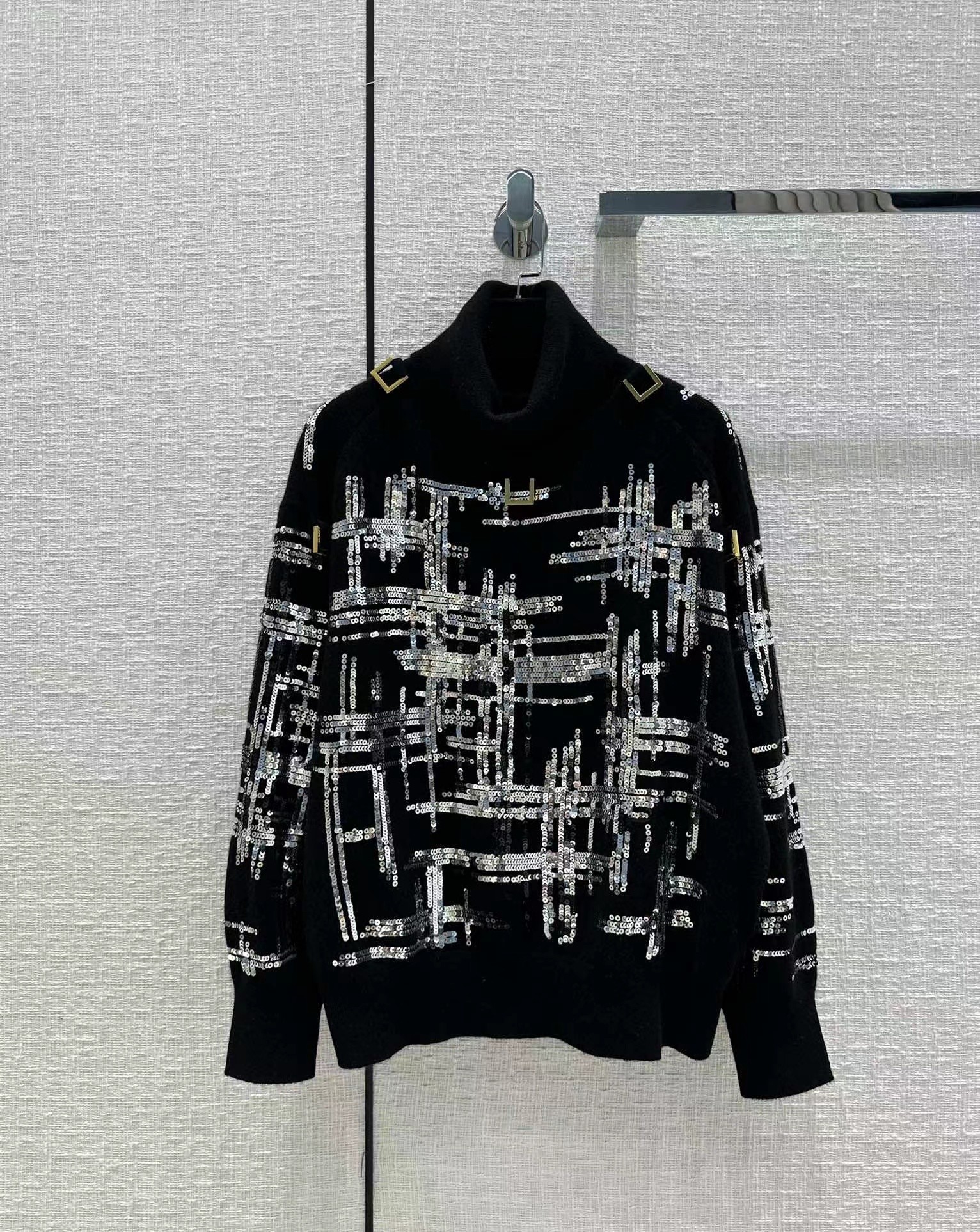 Brand Same Style Women' Sweaters 2023 New Spring Turtle Neck Long Sleeve Sequins High End Jacquard Pullovers Designer Sweater 1112-9, Picture color
Brand Same Style Women' Sweaters 2023 New Spring Turtle Neck Long Sleeve Sequins High End Jacquard Pullovers Designer Sweater 1112-9, Picture color