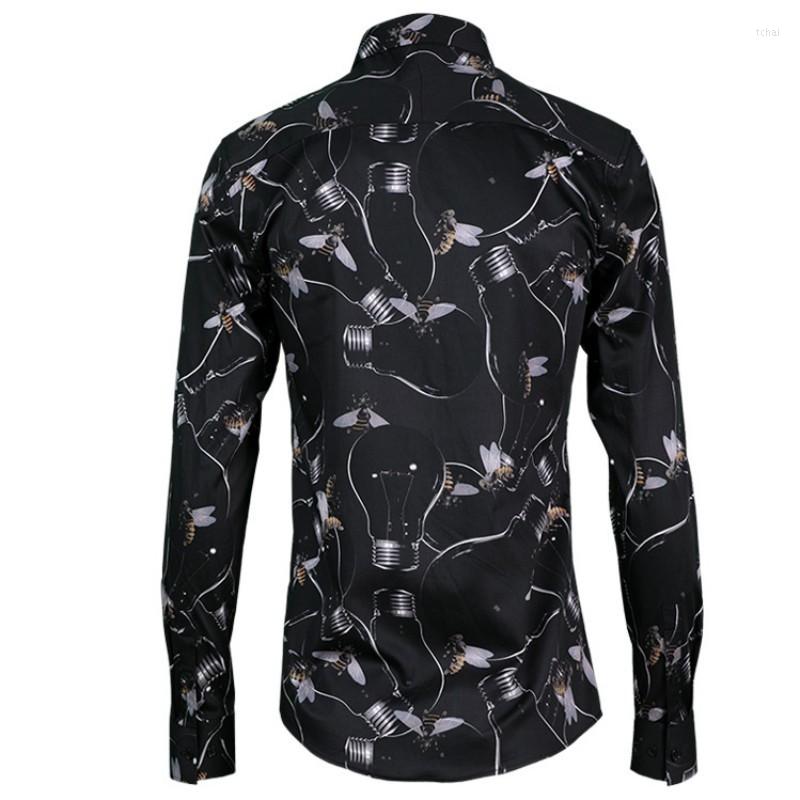 Men's Casual Shirts High Quality Party Office Men Shirt Tops Outside Black Printed Mens Summer Winter European America Male, Picture shown
Men's Casual Shirts High Quality Party Office Men Shirt Tops Outside Black Printed Mens Summer Winter European America Male, Picture shown