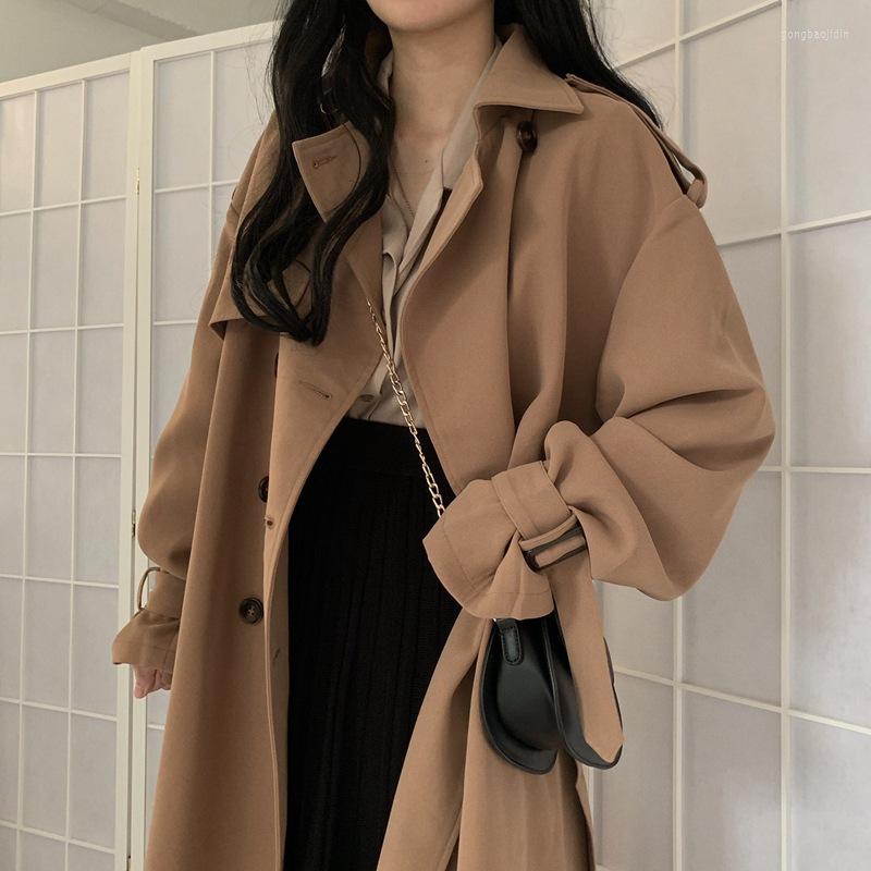 Women's Trench Coats Fashion Korean Windbreaker Coat For Women 2022 Spring Autumn Double-breasted Khaki Overcoat Lapel Pocket Jacket Office, Black
Women's Trench Coats Fashion Korean Windbreaker Coat For Women 2022 Spring Autumn Double-breasted Khaki Overcoat Lapel Pocket Jacket Office, Black