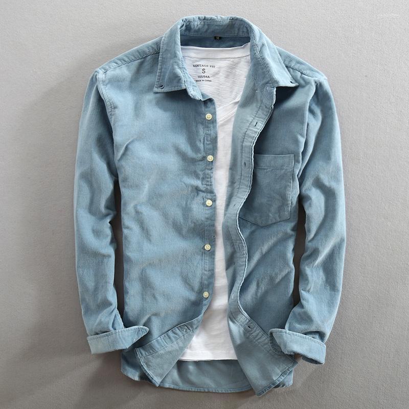 Men' Casual Shirts Men' Men Corduroy Long Sleeved Fashion Japanese Warm Quality 95% Cotton Vintage Solid Shirt Button Male, Dark gray
Men' Casual Shirts Men' Men Corduroy Long Sleeved Fashion Japanese Warm Quality 95% Cotton Vintage Solid Shirt Button Male, Dark gray