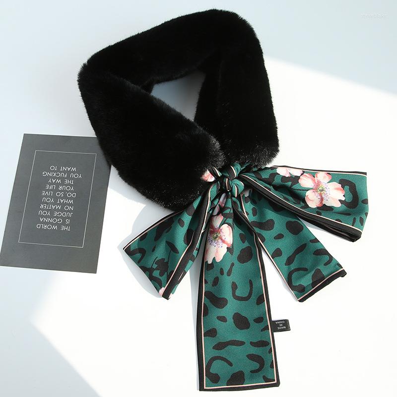 Scarves Multifunction Plush Scarf Women Fashion Leopard Flower Print Ribbon Retro Neckerchief Girl Thick Warm Fake Collar
Scarves Multifunction Plush Scarf Women Fashion Leopard Flower Print Ribbon Retro Neckerchief Girl Thick Warm Fake Collar