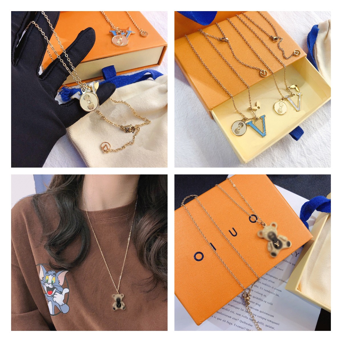 Exquisite Design Jewelry Necklaces Charm Womens Pendant Necklace Designer Brand Long Chain Classic Fashion Urban Style 18k Gold Plated Selected Gift Couple
Exquisite Design Jewelry Necklaces Charm Womens Pendant Necklace Designer Brand Long Chain Classic Fashion Urban Style 18k Gold Plated Selected Gift Couple
