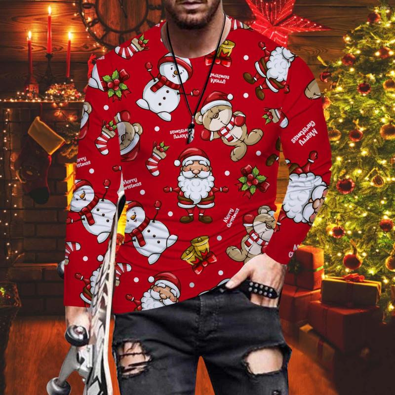 Men's T Shirts Autumn Winter Casual T-Shirts O Neck Fashion Christmas Anime Printed Long Sleeve Oversize T-shirt Top Blouse, Red
Men's T Shirts Autumn Winter Casual T-Shirts O Neck Fashion Christmas Anime Printed Long Sleeve Oversize T-shirt Top Blouse, Red