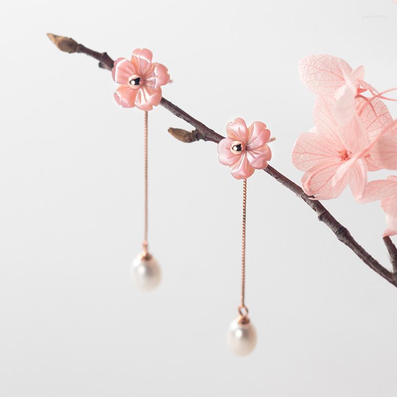 Dangle Earrings MloveAcc S925 Sterling Silver Pink Shell Flower Charm For Women With Waterdrop Pearl Nice Party Birthday Gift
Dangle Earrings MloveAcc S925 Sterling Silver Pink Shell Flower Charm For Women With Waterdrop Pearl Nice Party Birthday Gift