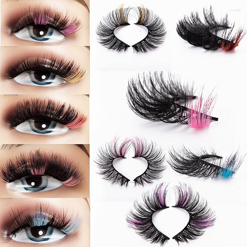 False Eyelashes Est Two-color Red Pink Mix Dramatic 3D Mink Colored Eye Lashes For Dolls Ombre Rainbow Color Clis
False Eyelashes Est Two-color Red Pink Mix Dramatic 3D Mink Colored Eye Lashes For Dolls Ombre Rainbow Color Clis