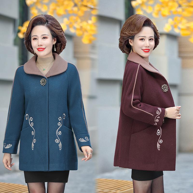 Women's Down Autumn Winter Woolen Coat Fashion Long Plus Cotton Large Size Jacket Mother Outerwear, Purple
Women's Down Autumn Winter Woolen Coat Fashion Long Plus Cotton Large Size Jacket Mother Outerwear, Purple