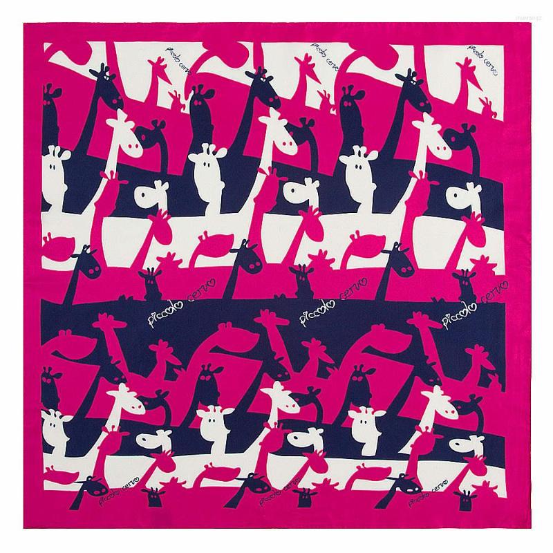 Scarves 58cm Silk Women 2022 Fashion Euro Design Cartoon Character Giraffe Printed Small Square Scarf
Scarves 58cm Silk Women 2022 Fashion Euro Design Cartoon Character Giraffe Printed Small Square Scarf