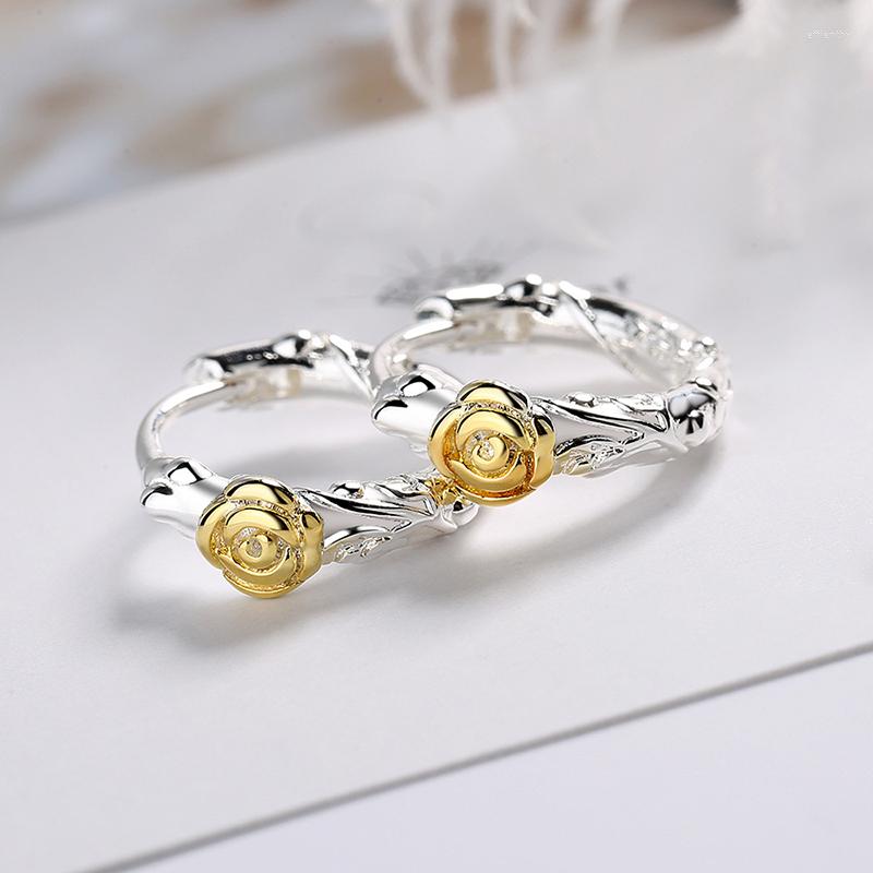 Hoop Earrings Vintage Gold Color Rose Flower Two Tone Huggies Geometric Plant Branches Earring Piercing Accessories For Women
Hoop Earrings Vintage Gold Color Rose Flower Two Tone Huggies Geometric Plant Branches Earring Piercing Accessories For Women