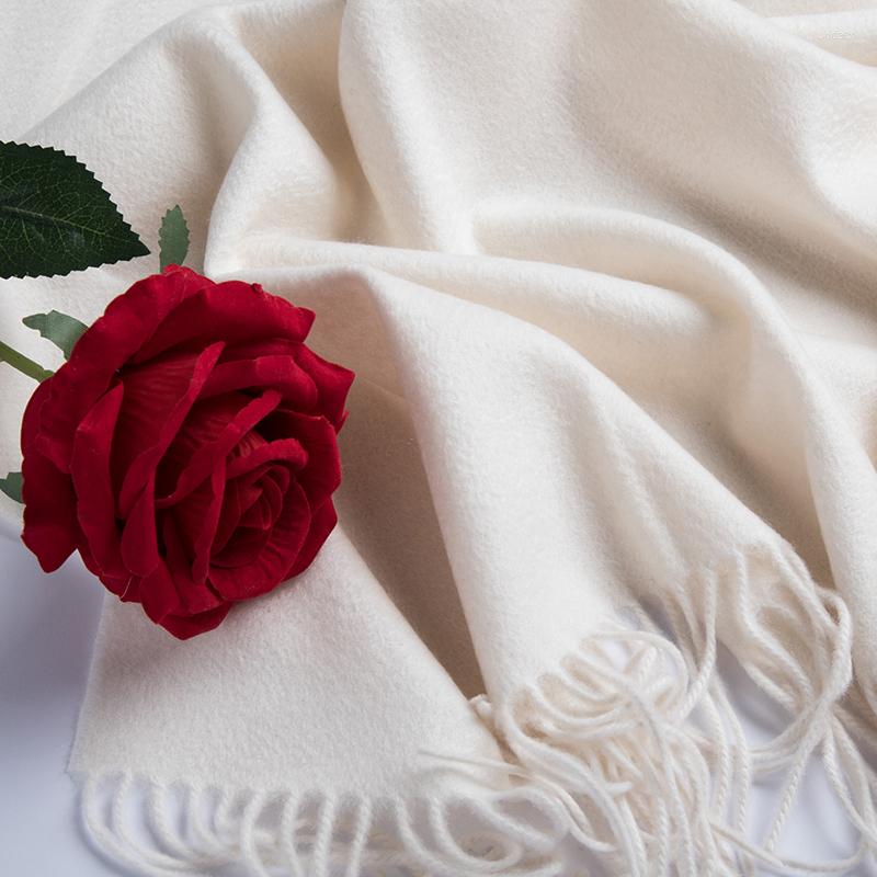 Scarves Milky White Rare Cashmere Scarf Female Double-sided Water Ripple Winter Thick Warm Pashmina Women Shawl
Scarves Milky White Rare Cashmere Scarf Female Double-sided Water Ripple Winter Thick Warm Pashmina Women Shawl