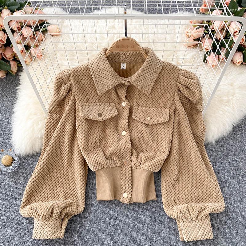 Women's Jackets Streetwear Jacket Women Autumn Korean Version Fashion Corduroy Outwear Single Breasted Solid Puff Sleeve Crop Tops Elegant, Beige
Women's Jackets Streetwear Jacket Women Autumn Korean Version Fashion Corduroy Outwear Single Breasted Solid Puff Sleeve Crop Tops Elegant, Beige