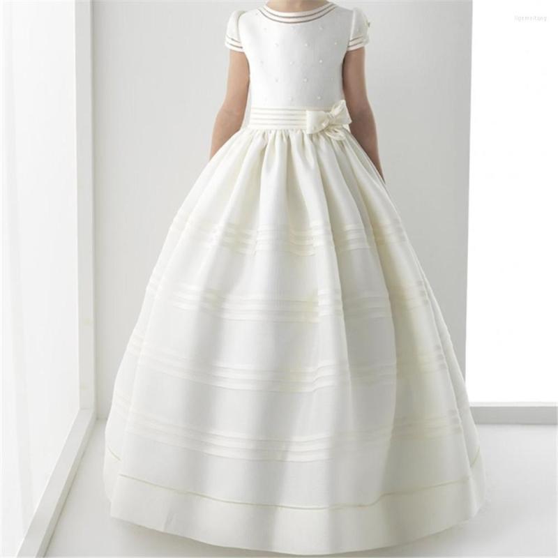Girl Dresses Flower Dress 2022 First Communion For Girls Short Sleeve Belt With Flowers Customized Wedding, All white
Girl Dresses Flower Dress 2022 First Communion For Girls Short Sleeve Belt With Flowers Customized Wedding, All white