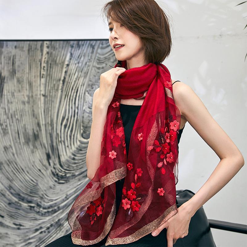 Scarves Winter Silk Scarf Spring Autumn Thin Long Luxury Shawl Wife Mother Gift Hangzhou Women
Scarves Winter Silk Scarf Spring Autumn Thin Long Luxury Shawl Wife Mother Gift Hangzhou Women