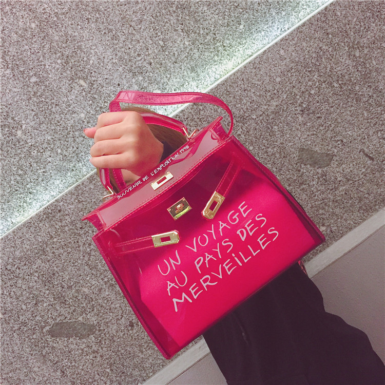2021 designer Print Bags Women Shoulder Casual tote one-shoulder transparent jelly texture crossbody Messenger Bag, Green
2021 designer Print Bags Women Shoulder Casual tote one-shoulder transparent jelly texture crossbody Messenger Bag, Green