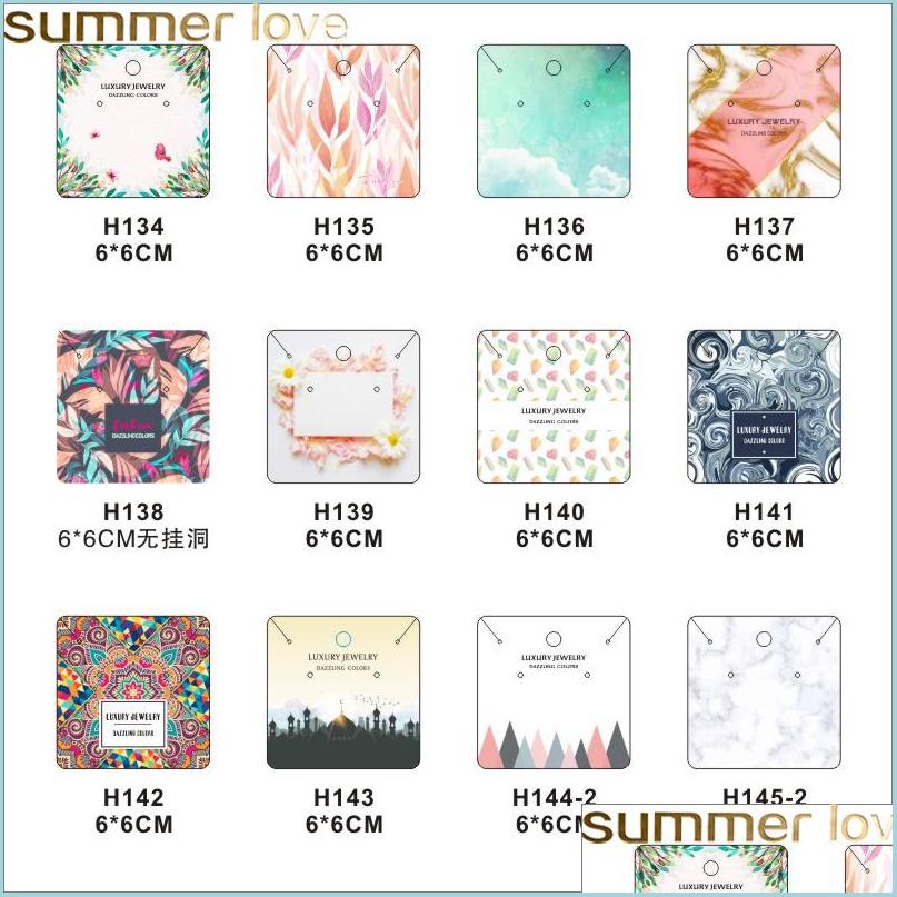 Tags Price Tags Card 100Pc / Lot Jewelry Earring Ear Studs Hanging Holder Display Hang Cards 6X6Cm No Printing Paper Packing Card Dh6J4
Tags Price Tags Card 100Pc / Lot Jewelry Earring Ear Studs Hanging Holder Display Hang Cards 6X6Cm No Printing Paper Packing Card Dh6J4