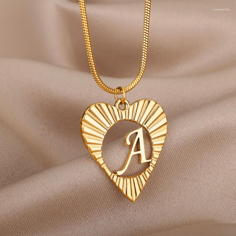 Pendant Necklaces Hollow Initial Letter Heart Necklace For Women Stainless Steel Gold Color Love Anniversary Jewelry Gift
Pendant Necklaces Hollow Initial Letter Heart Necklace For Women Stainless Steel Gold Color Love Anniversary Jewelry Gift