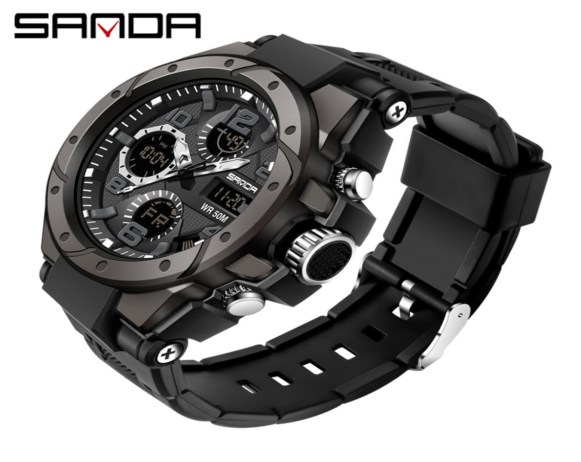 SANDA Sport Watches Mens 2021 Brand Military Waterproof Shockproof Watch Dual Display Auto Date Male Digital Wristwatches Reloj8839226, Black
SANDA Sport Watches Mens 2021 Brand Military Waterproof Shockproof Watch Dual Display Auto Date Male Digital Wristwatches Reloj8839226, Black