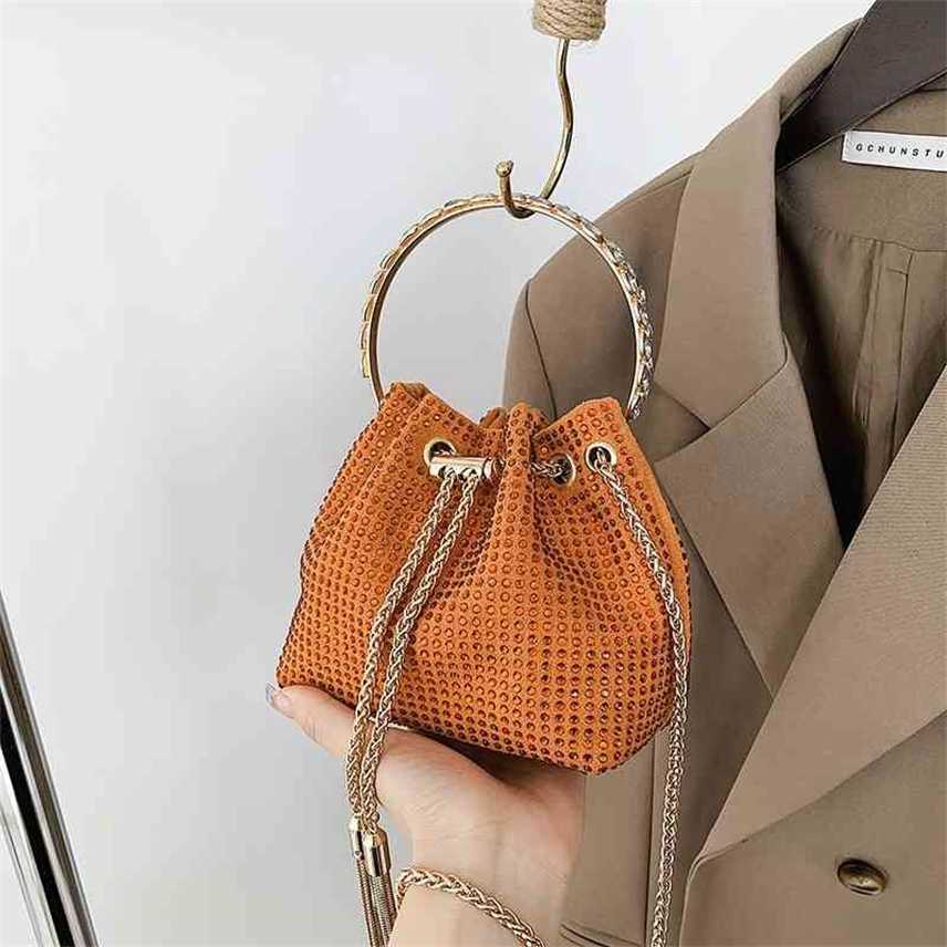 small crowd with diamond bag women's new fashion drill drawstring bucket bag bright drill portable Crossbody Bag, White
small crowd with diamond bag women's new fashion drill drawstring bucket bag bright drill portable Crossbody Bag, White