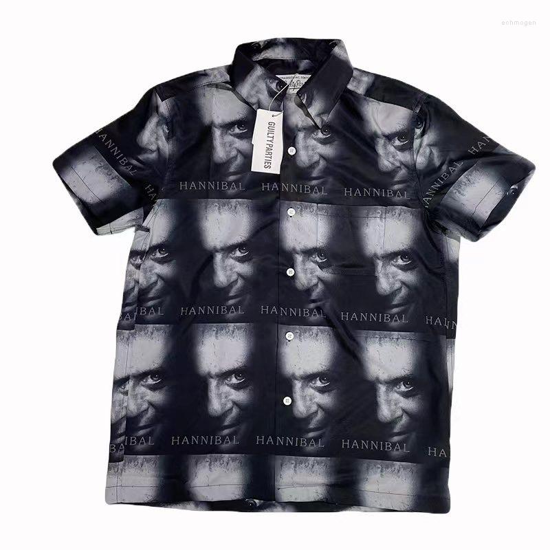 Men' Casual Shirts Thin WACKO MARIA Short Shirt Full Head Portrait Printing T Men Women Hawaii Holiday Tees
Men' Casual Shirts Thin WACKO MARIA Short Shirt Full Head Portrait Printing T Men Women Hawaii Holiday Tees