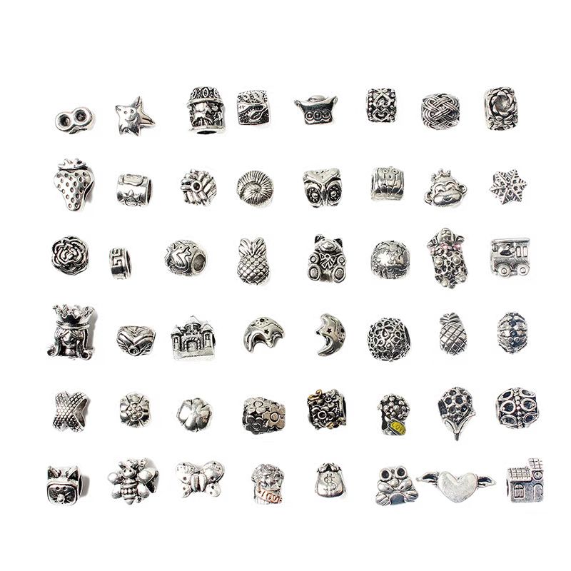 48pcs/Set Mixed Antique Silver Alloy Charms Beads Metal Bear Butterfly Animal Big Hole Charm Loose Beads for Bracelet Bangle DIY Jewelry Making Accessoies
48pcs/Set Mixed Antique Silver Alloy Charms Beads Metal Bear Butterfly Animal Big Hole Charm Loose Beads for Bracelet Bangle DIY Jewelry Making Accessoies