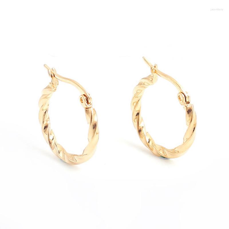 Hoop Earrings Fashion 316 Stainless Steel Twisted Wave Pattern Circle Spiral Round Women Earring Jewelry 1 Pair
Hoop Earrings Fashion 316 Stainless Steel Twisted Wave Pattern Circle Spiral Round Women Earring Jewelry 1 Pair