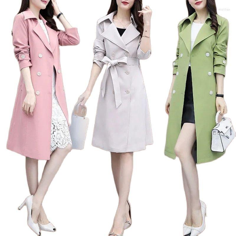 Women' Trench Coats 2022 Spring Autumn Female Outerwear Mid-Length Loose Show Thin Casual All-Match Receive Waist Women' Coat, Color 4
Women' Trench Coats 2022 Spring Autumn Female Outerwear Mid-Length Loose Show Thin Casual All-Match Receive Waist Women' Coat, Color 4