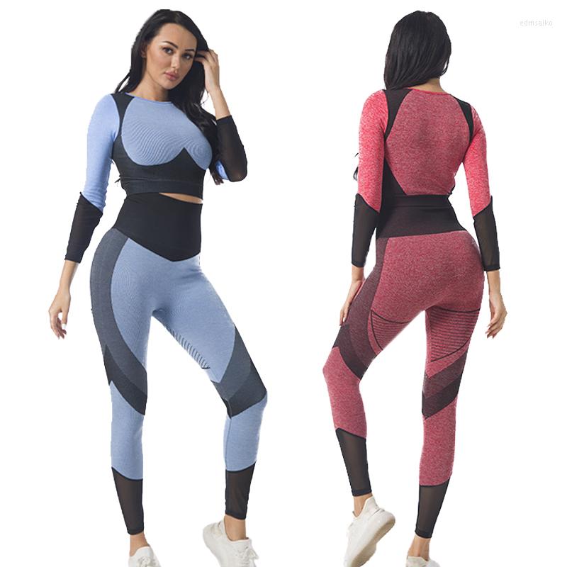 Active Sets Est Women Long Sleeve Mesh Shaping Yoga Two Piece Set European American Sell Autumn Quick Dry Gym Wear Suits, Blue
Active Sets Est Women Long Sleeve Mesh Shaping Yoga Two Piece Set European American Sell Autumn Quick Dry Gym Wear Suits, Blue