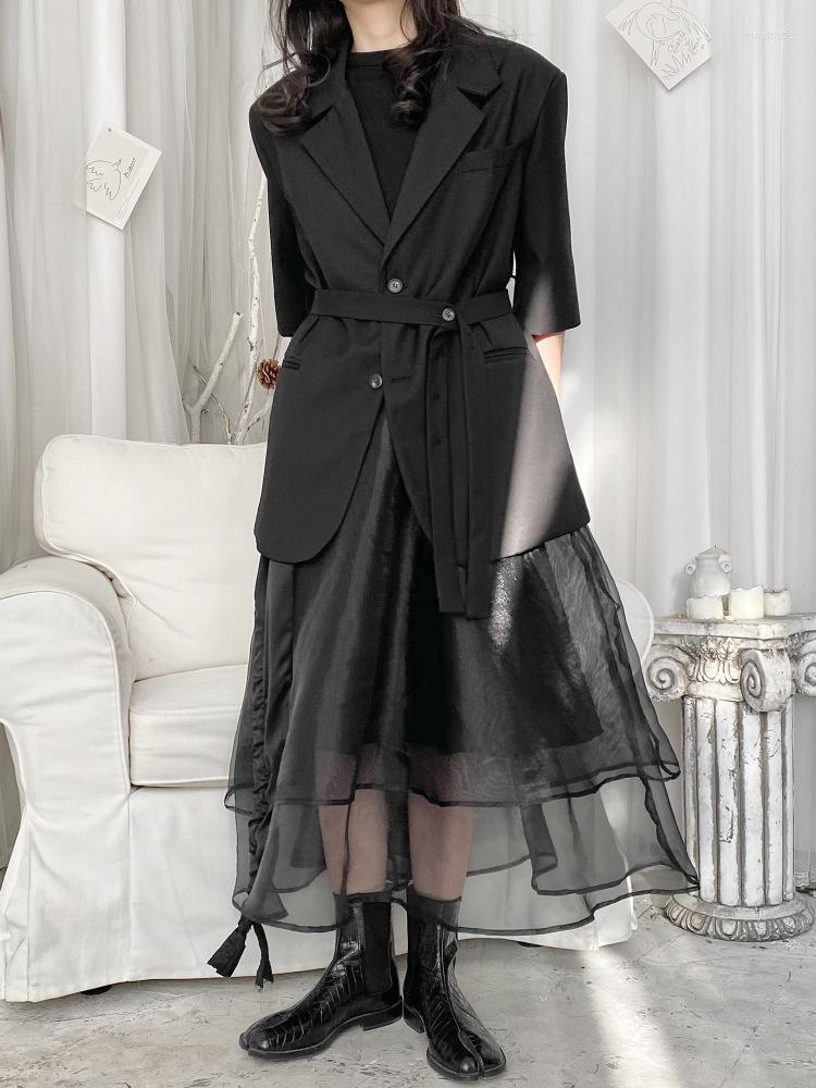 Women' Suits Ladies' Suit Jacket Spring/Summer Classic Dark Lace-Up Fashion Trend Casual Oversized Seven-Quarter Sleeve, Black
Women' Suits Ladies' Suit Jacket Spring/Summer Classic Dark Lace-Up Fashion Trend Casual Oversized Seven-Quarter Sleeve, Black