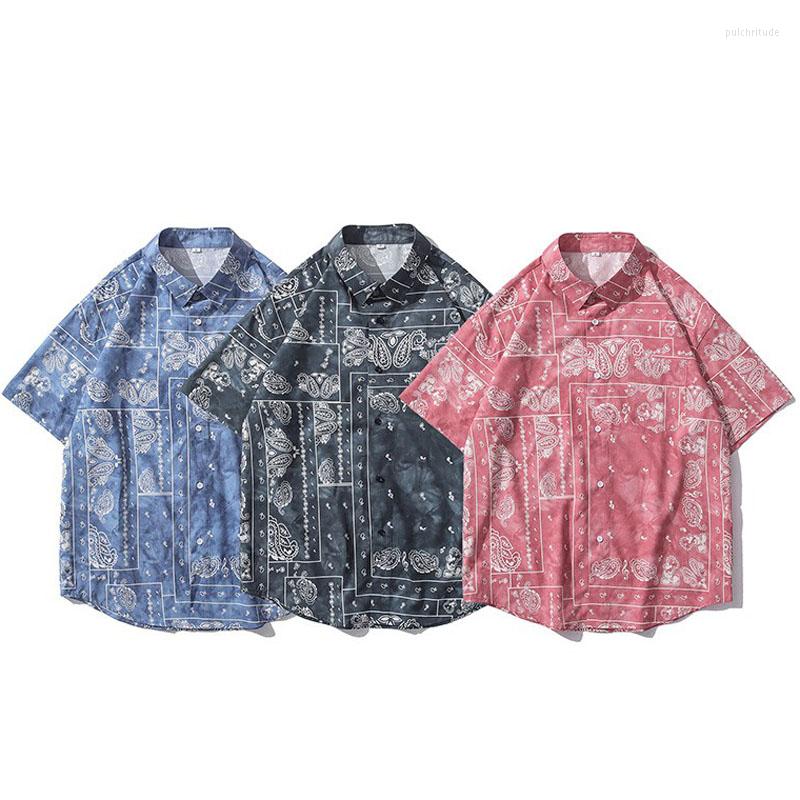 Men's Casual Shirts Men Shirt Short Sleeve 2022 Arrival Summer Loose Male Thin Geometric Patterns Flowers Korean Style Red Blue Black S41, 5222blue
Men's Casual Shirts Men Shirt Short Sleeve 2022 Arrival Summer Loose Male Thin Geometric Patterns Flowers Korean Style Red Blue Black S41, 5222blue