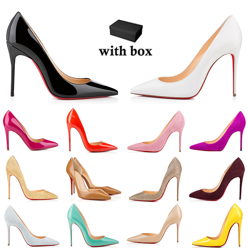 Womens RedBottoms Heels Luxury Dress Shoes Pink Black White Yellow Orange Gold Red Brown Stuletto High Heel Pumps for Wedding Party Office Career with Box, Item#10
Womens RedBottoms Heels Luxury Dress Shoes Pink Black White Yellow Orange Gold Red Brown Stuletto High Heel Pumps for Wedding Party Office Career with Box, Item#10