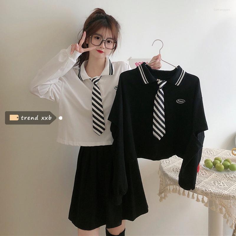 Women's Hoodies Women's & Sweatshirts Turn Down Collar Long Sleeve Women Preppy Style Pullover White Black Sweatshirt Femme Autumn 2022
Women's Hoodies Women's & Sweatshirts Turn Down Collar Long Sleeve Women Preppy Style Pullover White Black Sweatshirt Femme Autumn 2022