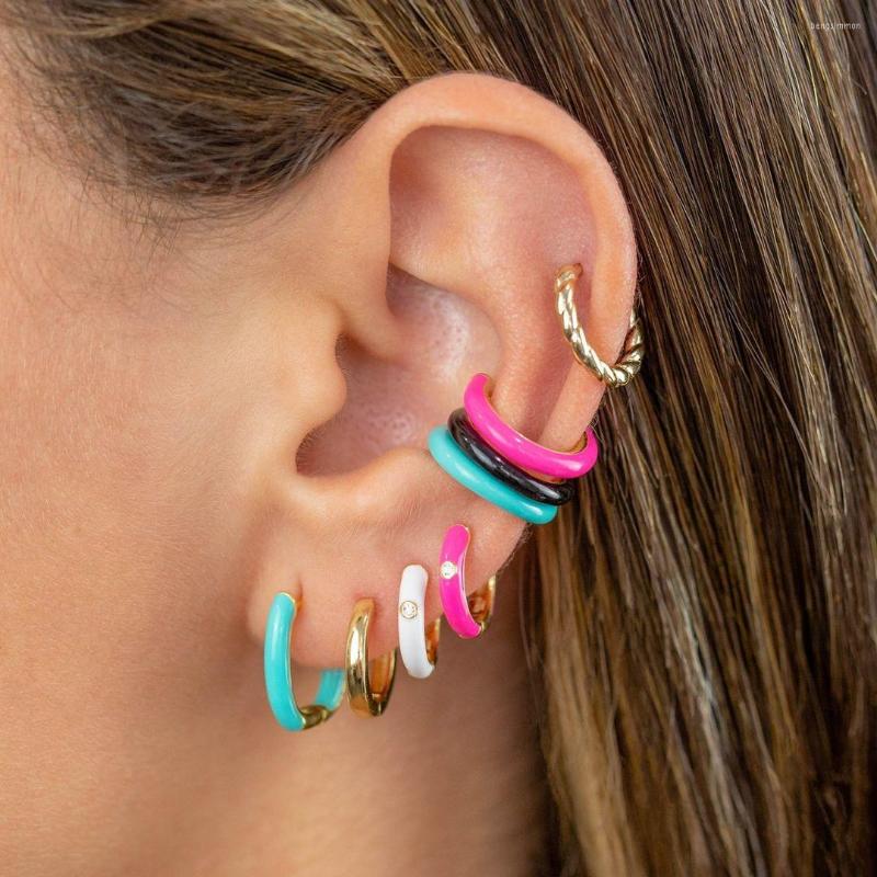Hoop Earrings Bohemia Multicolor Enamel Small Trendy Rainbow CZ Circle For Women Zircon Statement Jewelry Wedding Gifts
Hoop Earrings Bohemia Multicolor Enamel Small Trendy Rainbow CZ Circle For Women Zircon Statement Jewelry Wedding Gifts