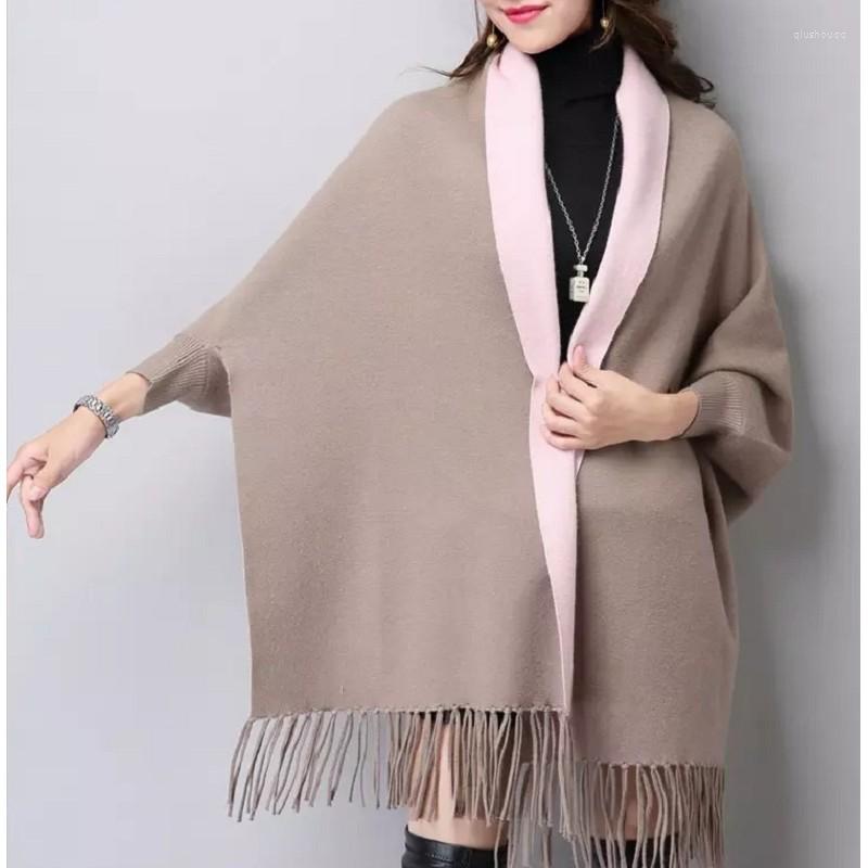 Scarves Women Pashmina Shawls Wraps With Sleeves Warm Scarf Cashmere Thick Solid Autumn Winter Double Sided Coat
Scarves Women Pashmina Shawls Wraps With Sleeves Warm Scarf Cashmere Thick Solid Autumn Winter Double Sided Coat