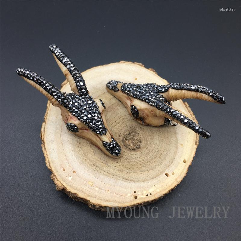Pendant Necklaces Antelope Skull Bone Charm Sheep Paved Shining Rhinestones For Jewelry Making MY1338
Pendant Necklaces Antelope Skull Bone Charm Sheep Paved Shining Rhinestones For Jewelry Making MY1338