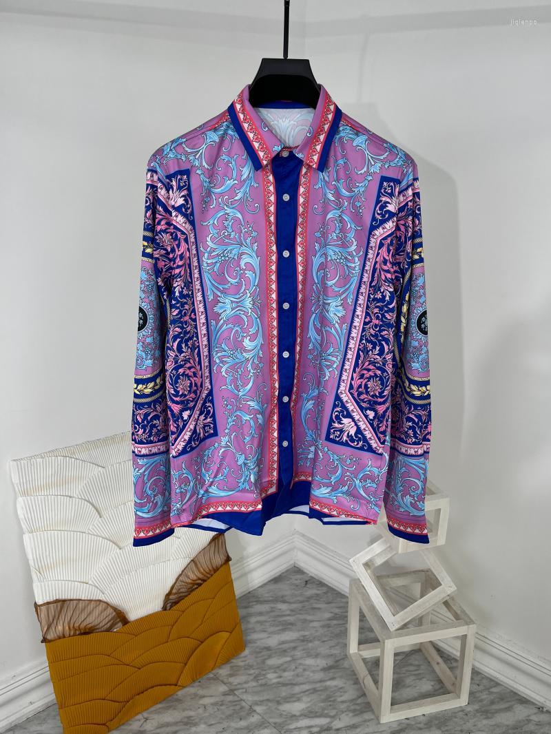 Men's Casual Shirts Ad0314 Fashion Men's 2022 Runway Luxury European Design Party Style Clothing, Purple
Men's Casual Shirts Ad0314 Fashion Men's 2022 Runway Luxury European Design Party Style Clothing, Purple