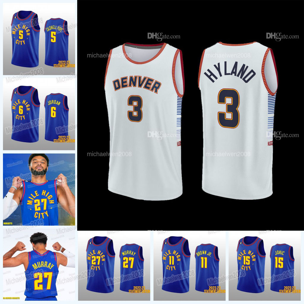 2022-23 Mile High City Jersey Denver''Nuggets'' Murray Braun Smith Howard Campazzo Nnaji Cousins Porter Jr. Hyland Gordon Green Jokic, Women
2022-23 Mile High City Jersey Denver''Nuggets'' Murray Braun Smith Howard Campazzo Nnaji Cousins Porter Jr. Hyland Gordon Green Jokic, Women