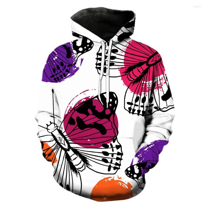 Men's Hoodies 2022 Autumn Fashion Cool 3d Digital Printing Men's Casual Long Sleeve Butterfly Print Hooded Pullover Tops Clothes
Men's Hoodies 2022 Autumn Fashion Cool 3d Digital Printing Men's Casual Long Sleeve Butterfly Print Hooded Pullover Tops Clothes