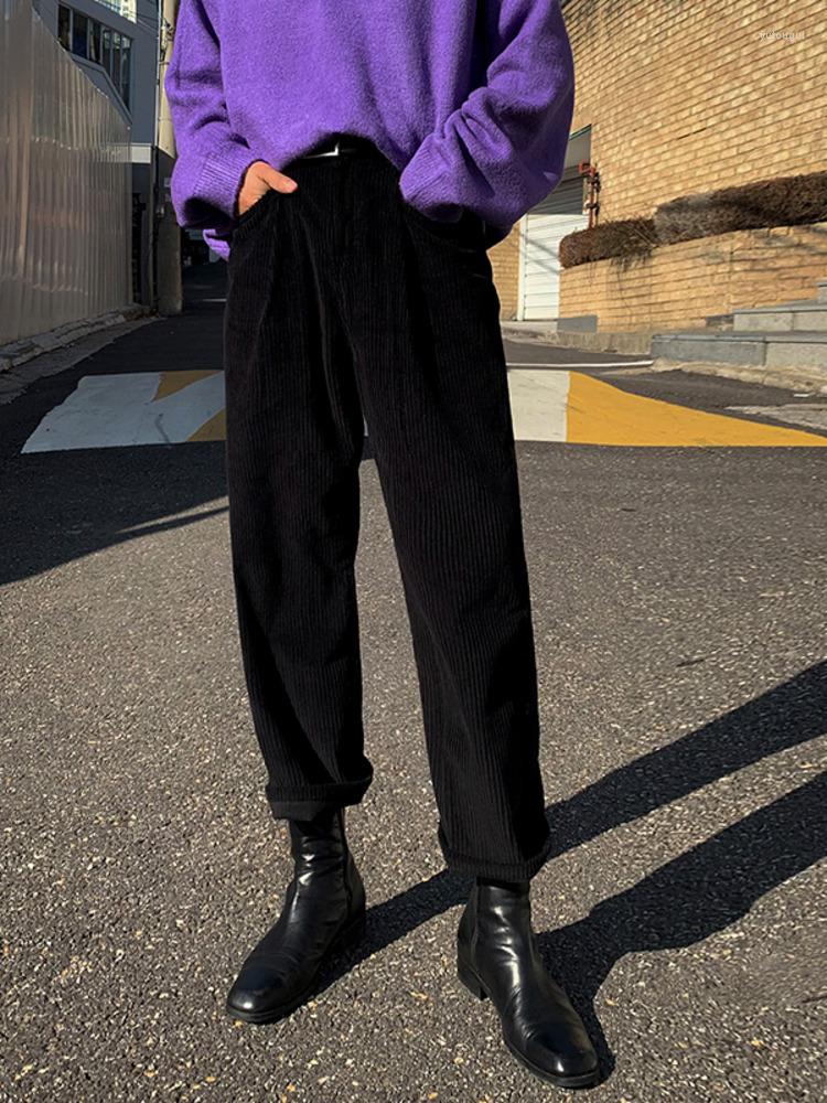 Men's Pants SYUHGFA Men's Wear 2022 Autumn Winter Fashion Corduroy Wide Leg Ankle-length Causal Loose Straight Trousers For Male, Black
Men's Pants SYUHGFA Men's Wear 2022 Autumn Winter Fashion Corduroy Wide Leg Ankle-length Causal Loose Straight Trousers For Male, Black